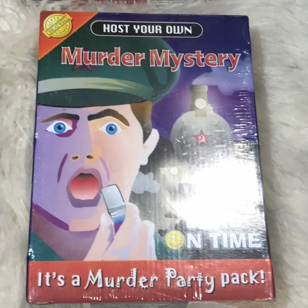 New factory sealed 4 games HOST YOUR OWN PARTIES Themes Murder Mystery